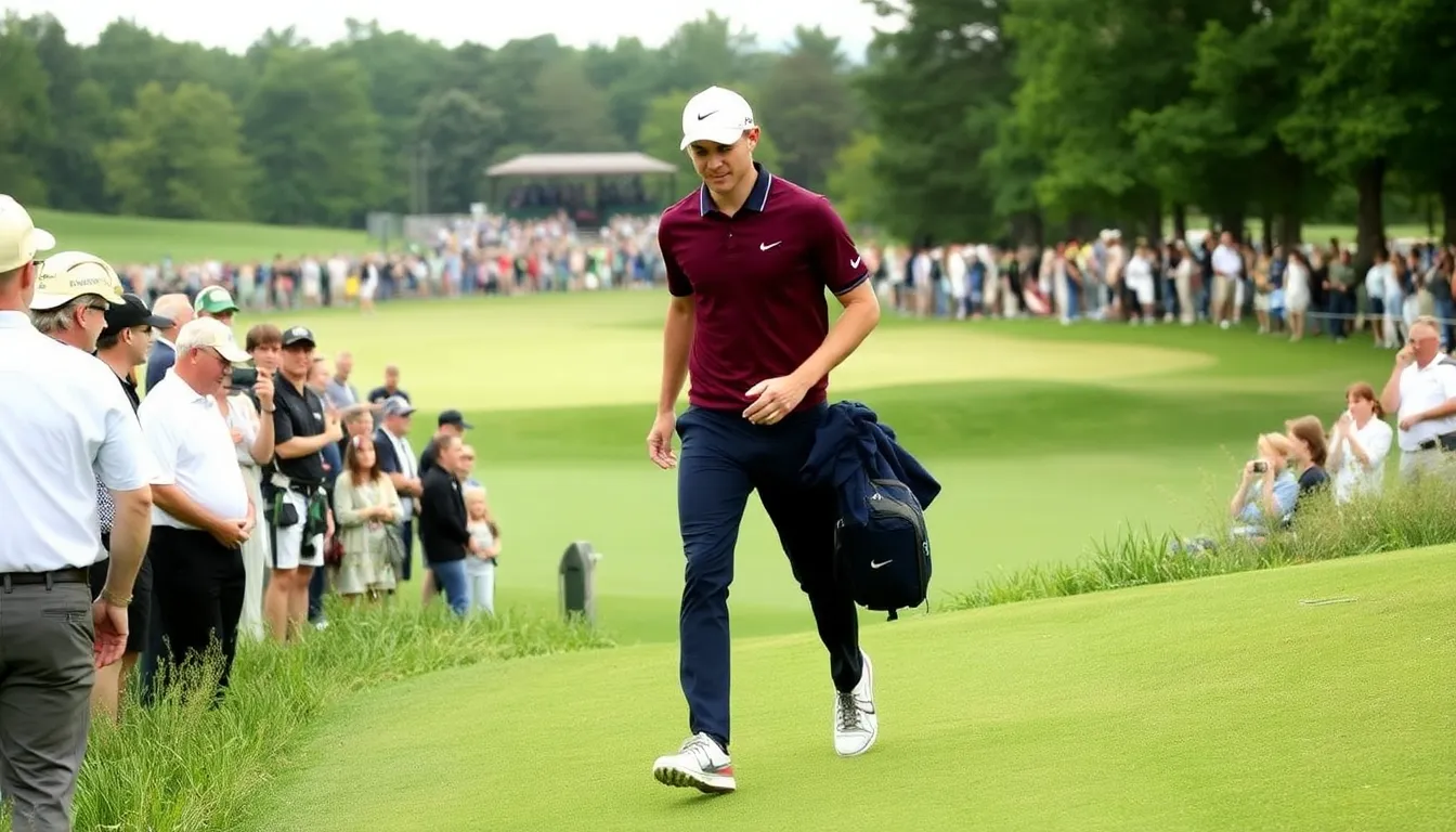 The excitement among fans as they cheer for Rory McIlroy, who is making a strong push for the title without a single bogey