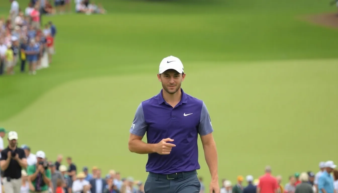 The leaderboard reflecting the competitive dynamics of the tournament, with Rory McIlroy's name rising prominently as he aims for victory