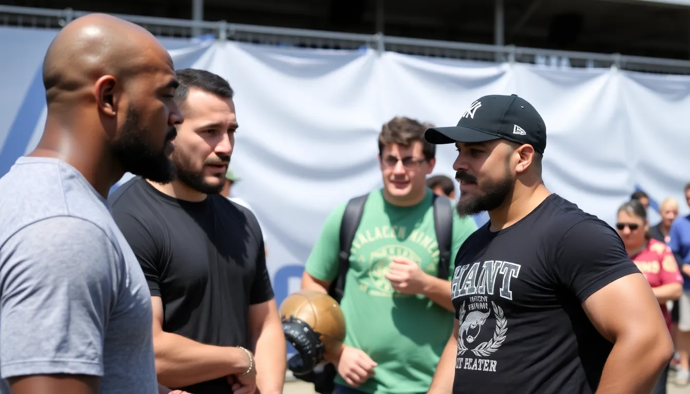 地元メディアがMMAイベントの影響を分析しているシーン