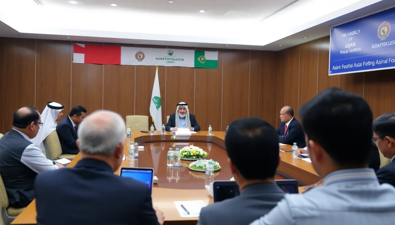AFC President Salman bin Ibrahim Al Khalifa speaks at a press conference, emphasizing the need for collaboration on FIFA's proposed changes to the international football calendar.