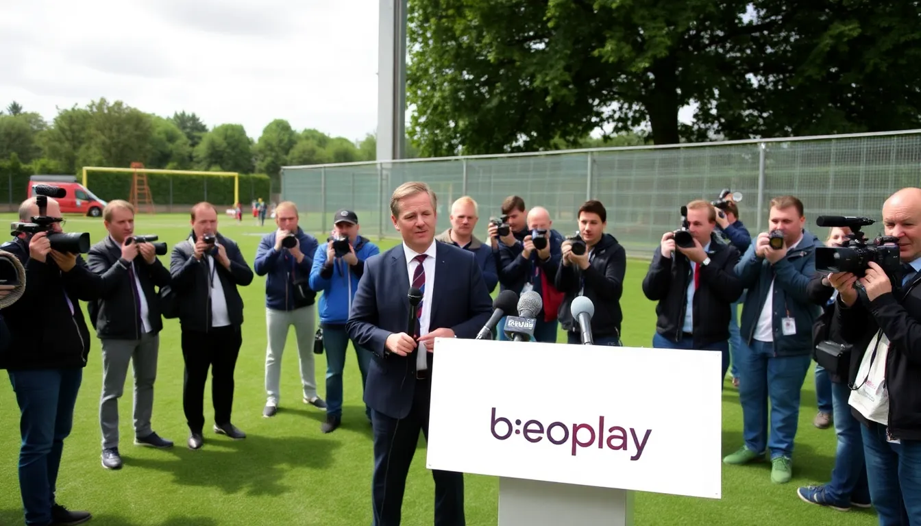 Anders Jensen, CEO of Viaplay, addressing the media about the significance of UEFA tournaments in enhancing viewer engagement